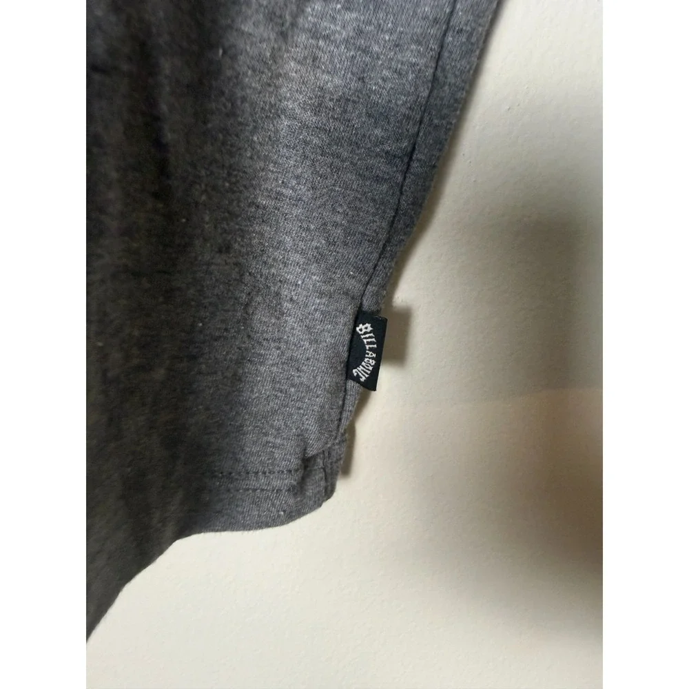Billabong Gray Wave Logo Long‎ Sleeve T Shirt Boys M Casual